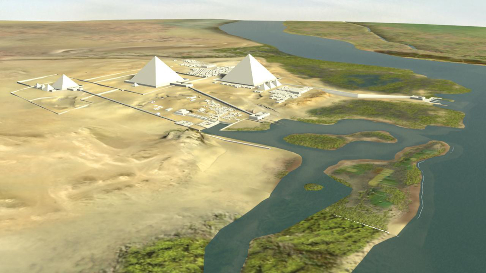 Digital Giza | Giza Plateau model: Site: Giza; View: Giza Plateau